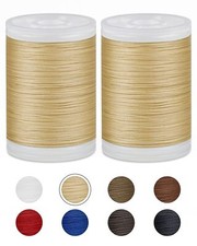 330 Yards Extra Strong Upholstery ThreadCream Bonded Nylon Thread for Denim L...