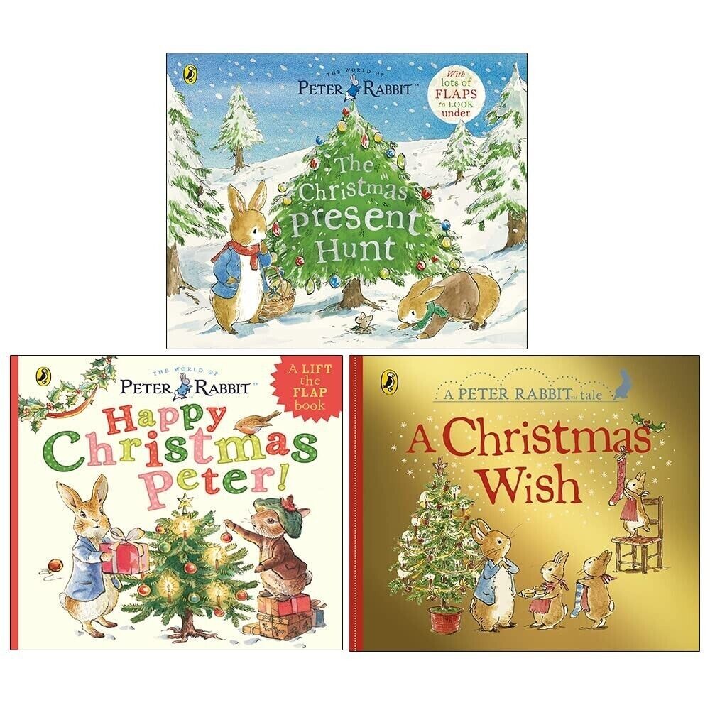 Beatrix Potter Peter Rabbit Collection 3 Books Set | The Christmas Present Hunt