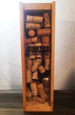 Booker’s True Barrel Bourbon Wooden Box with Plexiglass Lid Nice for Displaying