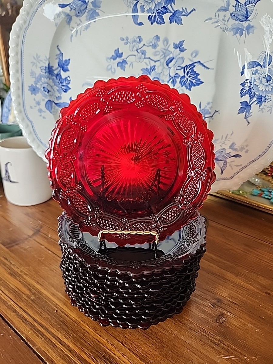 エイボン　1876ケープコッドガラス　ルビーレッド　AVON 3点セット エイボン 1876ケープコッドガラス ルビーレッド AVON 3点セット