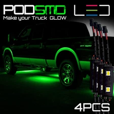 Neon Green Under Car Accent Underbody LED Glow Rock Lights for Ford F150 F250