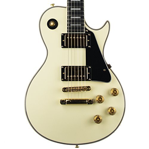 Sawtooth Heritage Series Maple Top Electric Guitar, Antique White - Picture 2 of 5