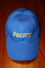 Indiana Pacers Hat Cap NBA Basketball Lucas Oil Stadium Adjustable Blue Baseball