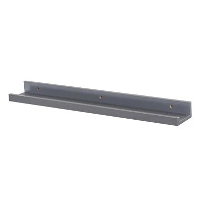 Image de rebord plateau flottant mural galerie murale stockage 57cm gris - Photo 1/4