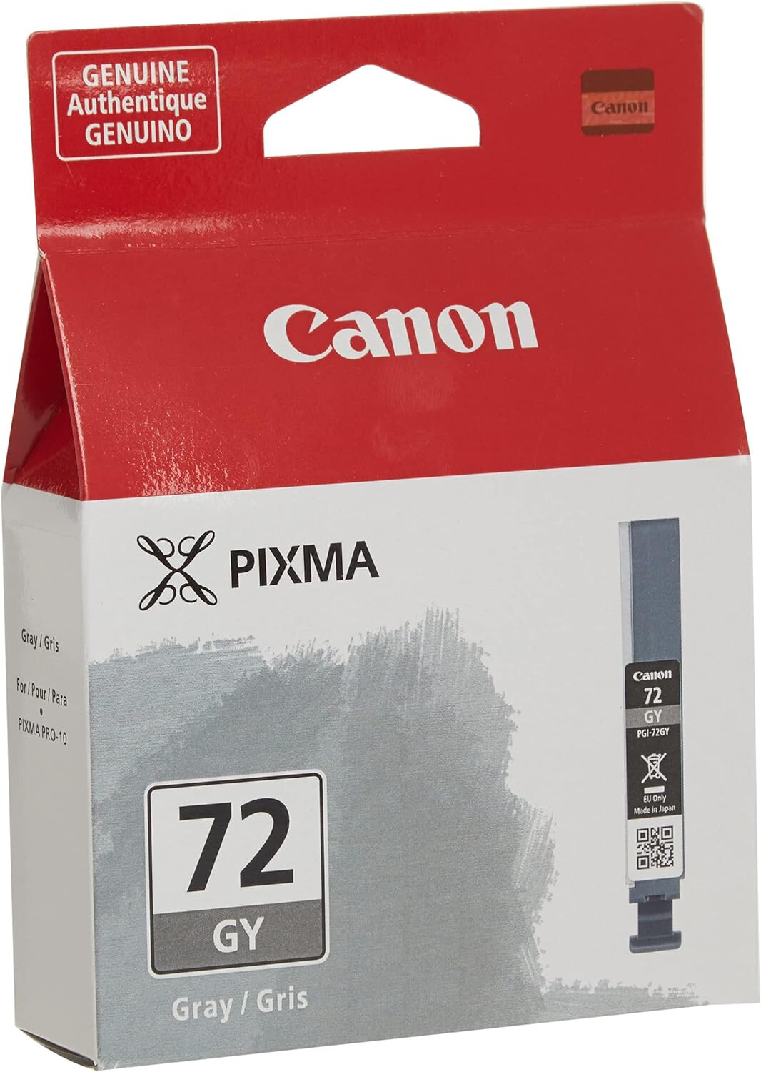 Genuine Canon PGI-72 Gray Ink Tank for PIXMA PRO-10 (6409B002)