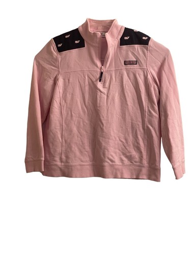 Vineyard Vines youth girls XL 1/4 zip pink Size XL