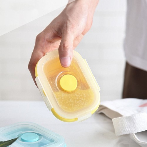 4Pcs 150ml Food Fresh-Keeping Box Collapsible Refrigerator Organizer Office - Picture 9 of 12