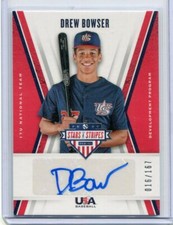 2019 Stars and Stripes 17U Team Autographs Drew Bowser Auto 16/167