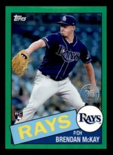 2020 Topps Brendan McKay 1985 Silver Pack Green Refractor Rookie #67/99