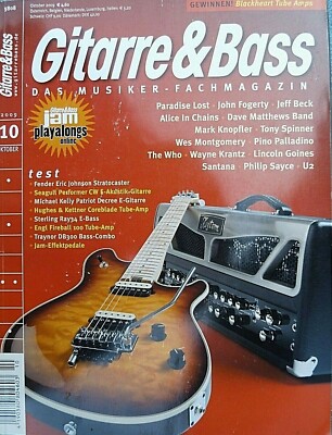 GITARRE & BASS,10/09,FENDER JOHNSON STRATOCASTER,STERLING RAY34,TRAYNOR DB 300