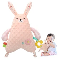Baby Girls Toys 0-6 Month Animal Stuffed Newborn Baby Minky Dot Sensory Toy