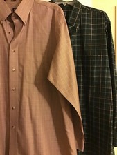 Lot button down shirt size L Jos A Bank