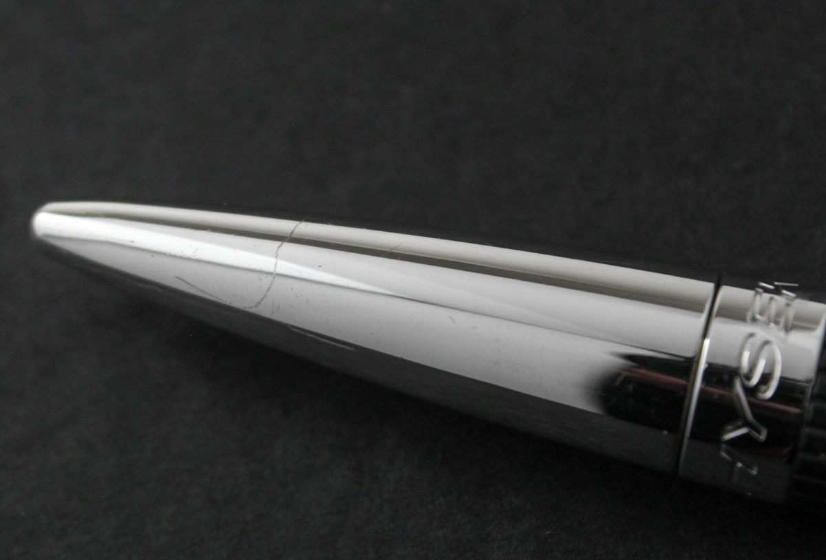 Jorg Hysek Palladium Black Rollerball/Ballpoint Pen with Pen Case