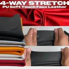 4-Way Stretch Vinyl Clothing Fabric, PU Faux Leather 54" SBY, Garment Bodysuit