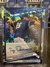 2022 Elite Extra Edition FOTL Blue Auto  /20 #133 Trey Dombroski Houston Astros