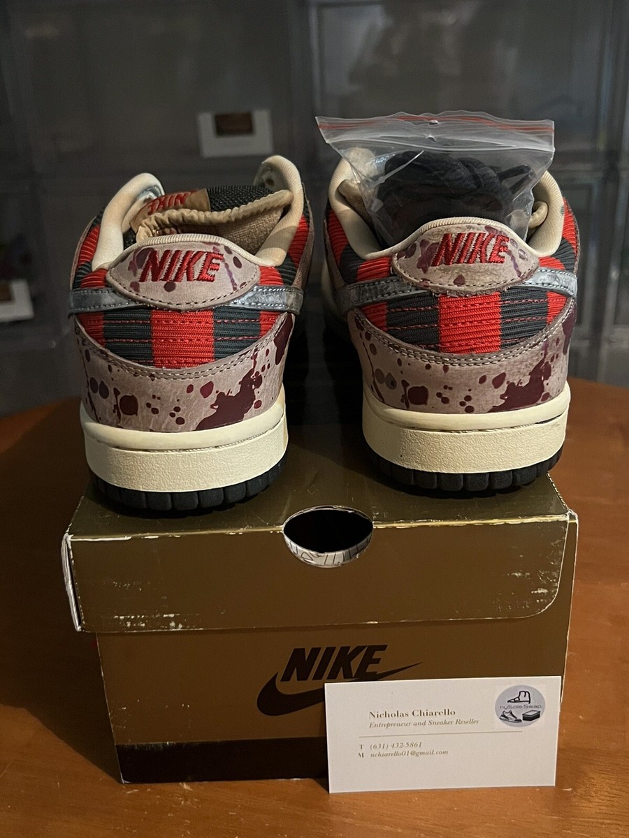 NIKE SB 箱　①us8.5 Size 8.5 - Nike SB Dunk Low Pro Freddy Krueger 2007 | eBay