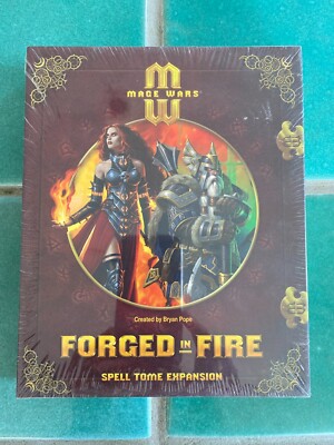 Mage Wars FORGED IN FIRE Spell Tome Expansion Set Arcane Wonders New in shrink