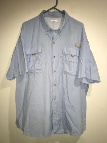 Columbia Shirt Size 2XL Performance Fishing Gear Omni Shade Button Down - Picture 1 of 10
