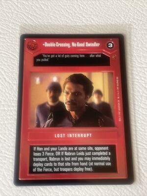 Star Wars CCG Cloud City Double Crossing No Good Swindler