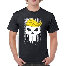 Trump Flag 2024 T-shirt Deplorable Skull MAGA Republican President Men's Tee