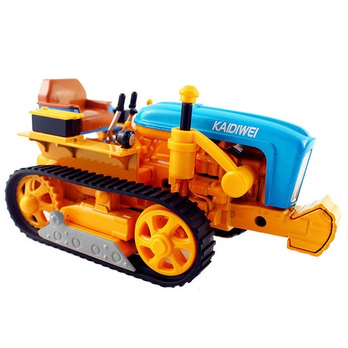 Farm Tractor Diecast Tractor Toy Farming Vehicle Toys Gifts for Kids Boys Yellow - Picture 4 of 10