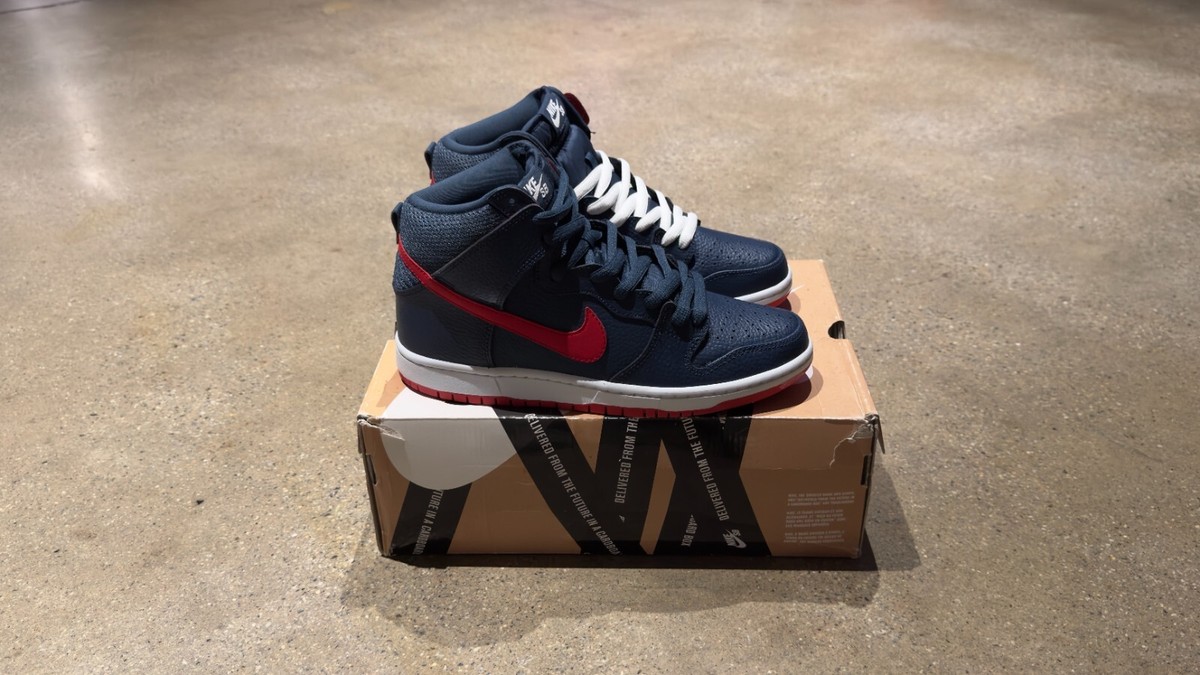 Size 9 - Nike Dunk Pro SB High Squadron Blue 2013 | eBay