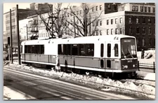 RPPC MBTA Streetcar Trolley 3418 Blandford Street Boston MA UNP Postcard F17
