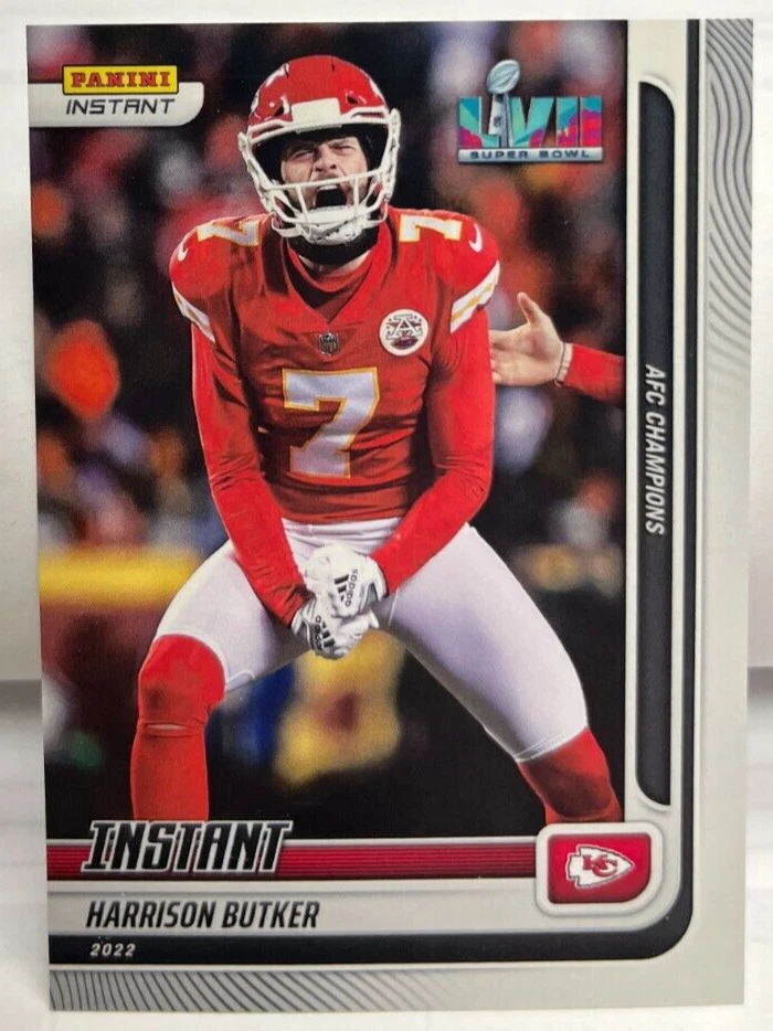 Harrison Butker 2022/2023 Panini Instant Super Bowl LVII AFC #266 CHIEFS SP /423