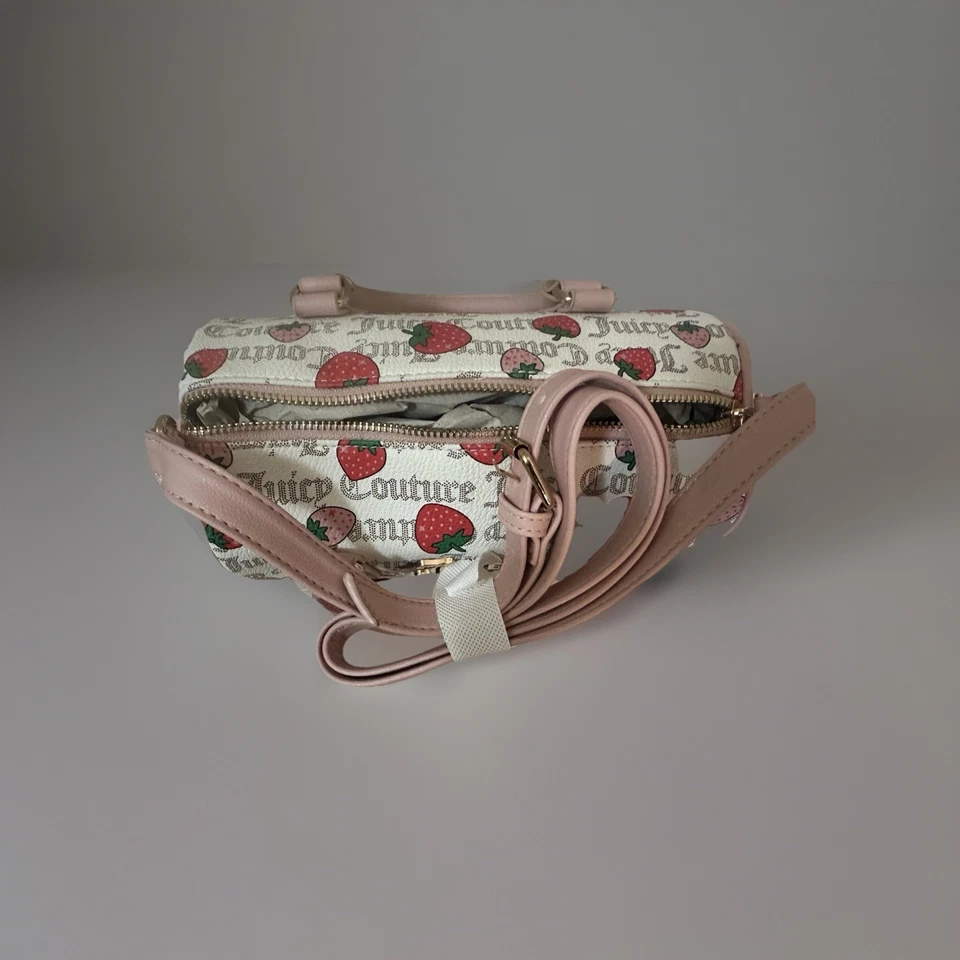 Juicy Couture 🍓 Cartera Bandolera Rosa Fresa Recién Escogida Nueva con Etiquetas 🍓 Foto 3 de 4