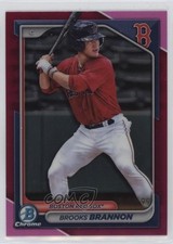 2024 Bowman Chrome Prospects Fuchsia Refractor /199 Brooks Brannon #BCP-95 13rv