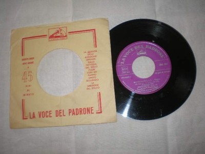 SERGIO BRUNI - Marenarella / ''A plant'' und Rosen - Scheibe 45 Umdrehungen - STIMME DES MEISTERS - 1959