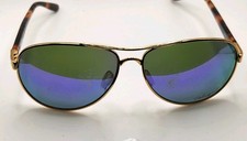 Oakley Feedback OO4079-18 GOLD FRAME Prizm Sapphire Polar Lens BAD LENSES 