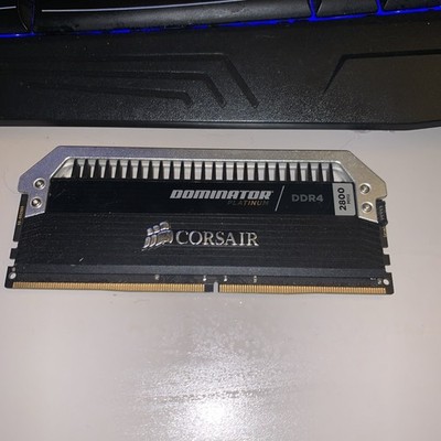 2 sticks of Corsair Vengeance RGB Pro  8gb RAM DDR4 Dominator Platinum 3200hz. 