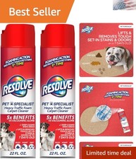 Pet Specialist Foam Carpet Cleaner 2 Pack - Lifts Tough Stains  Odors