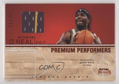 2004 Skybox Premium Performers Jerseys Ruby 71/75 Jermaine O'Neal #PPJ-JO 00jz