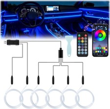 Livtee Smart Strip Fiber Interior Lights With Blue Led Ambient Car Accessories