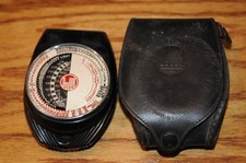 Vintage Dejur USA Exposure Meter and Leather Case Light Meter Lighting  Studio