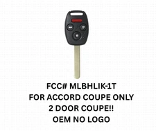 OEM ELECTRONIC 4 BUTTON REMOTE HEAD KEY FOB FOR 2008-2012 HONDA ACCORD COUPE 