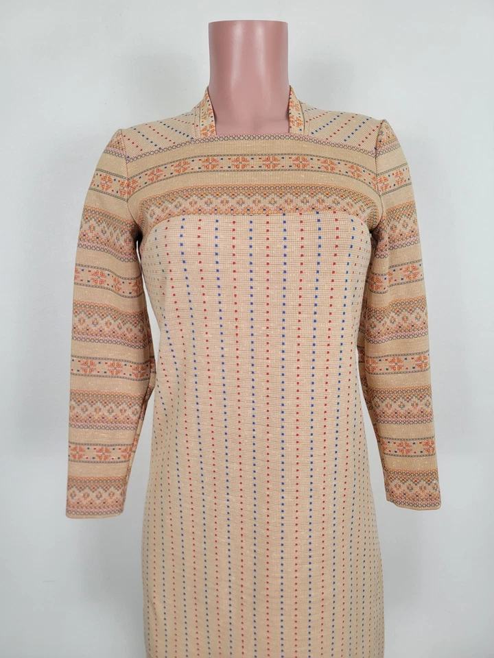 Vestido Corto Para Mujer Vintage Años 60 Era GAY GIBSON Cultura Pop Mod Gogo Talla 8 Foto 3 de 4