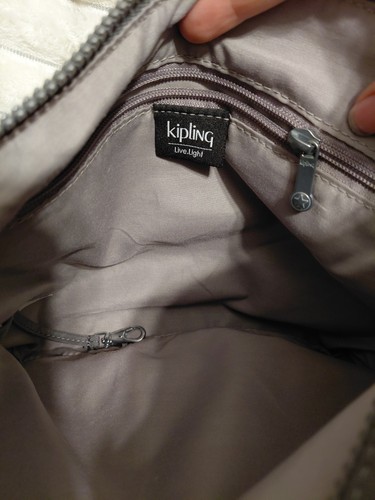 Sac bandoulière Kipling Alvar gris excellent état - Photo 4/9