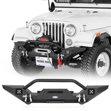 Offroad Steel Front Bumper W Winch Plate Fit 1976-1986 Jeep Cj-5 Cj-7 Scrambler Offroad Steel Front Bumper W Winch Plate Fit 1976-1986 Jeep Cj-5 Cj-7 Scrambler