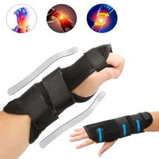 Wrist Hand Brace Support With Splint Carpal Tunnel Sprain Arthritis Sports - L/R