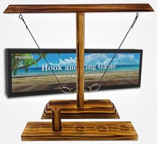 Ring Toss Game for Adults - Indoor Outdoor Yard Fun, Hook and Ring Challenge