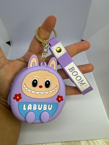 Lafufu Silicone Coin Purse Keychain, Choose Your Favorite Color - Picture 2 of 13