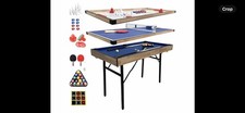 4 FT / 5 in 1 Multi Game Table Folding Pool Table.