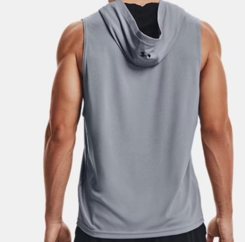 Camisa con Capucha Under Armour Velocity Sin Mangas Para Hombre L GRANDE NUEVA NUEVA CON ETIQUETAS - Imagen 7 de 8