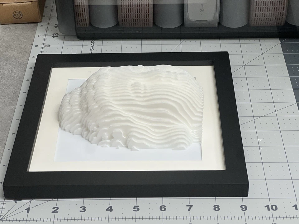 Arte de pared con marco 3D en capas de Buda Foto 4 de 4