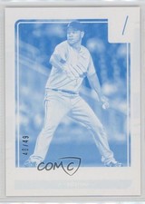 2016 Panini Donruss Test Proof Cyan 40/49 Eduardo Rodriguez #168 1l2