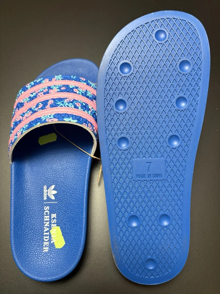 Sandalias Adidas Adilette Slides Ksenia Schnaider diseñadas (para mujer) talla 7 nuevas Foto 3 de 4