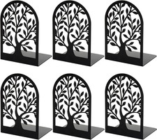 Book Ends, Bookends for Shelves, Tree Book End to Hold Books, Metal Bookend Stop